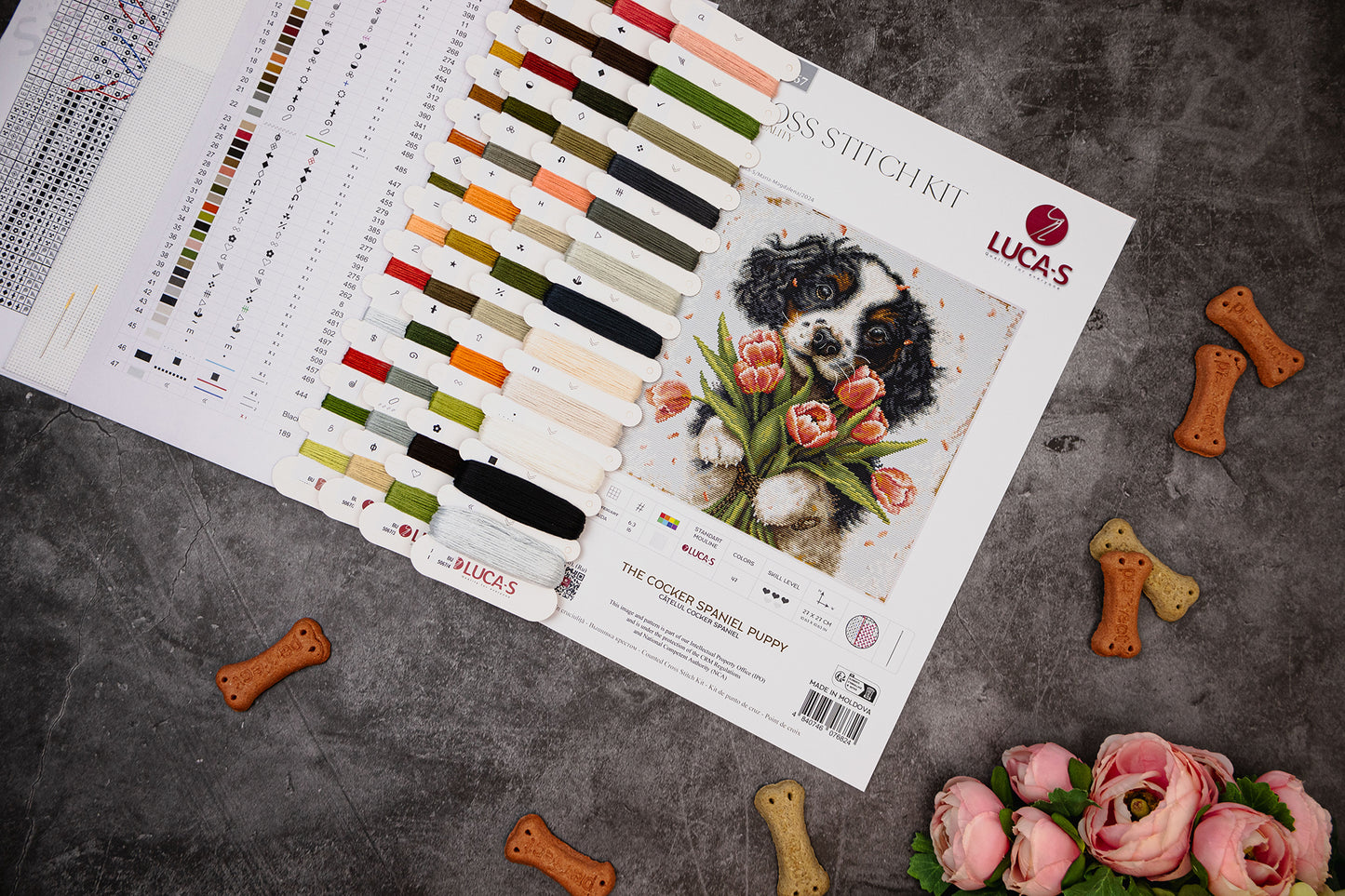 Cross Stitch Kit Luca-S - The Cocker Spaniel Puppy, BU5067