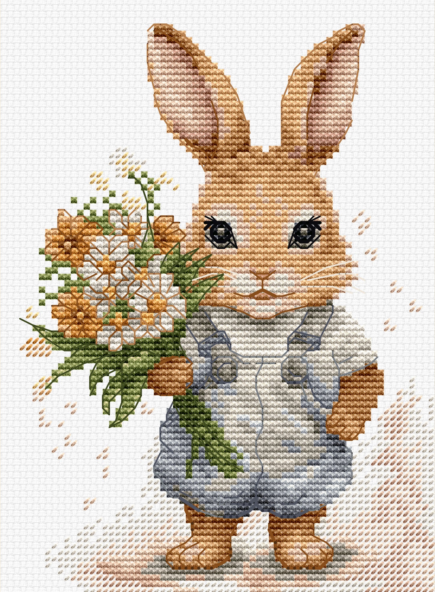 Cross Stitch Kit Luca-S - The Bunny's Surprise, B1409