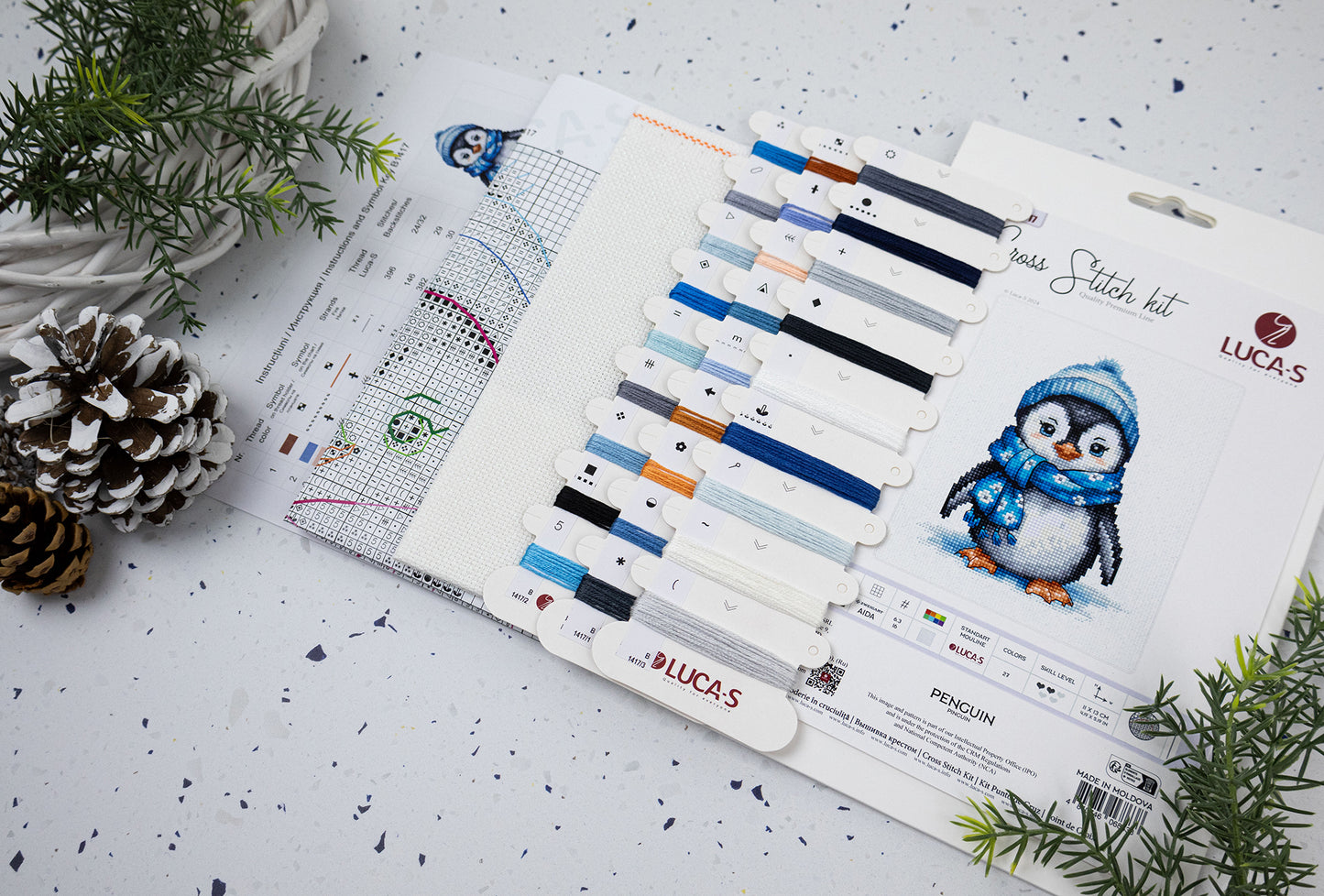 Cross Stitch Kit Luca-S - Penguin, B1417