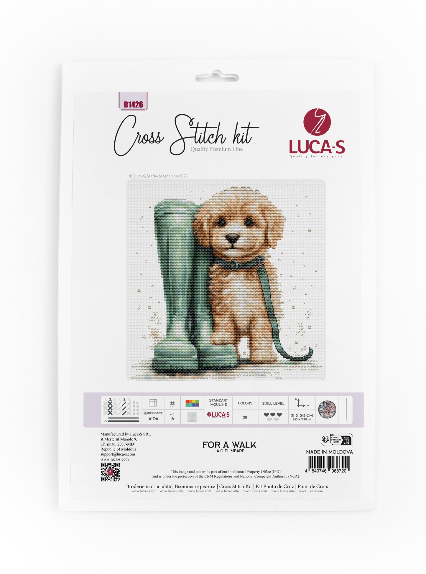 Cross Stitch Kit Luca-S - For a Walk, B1426