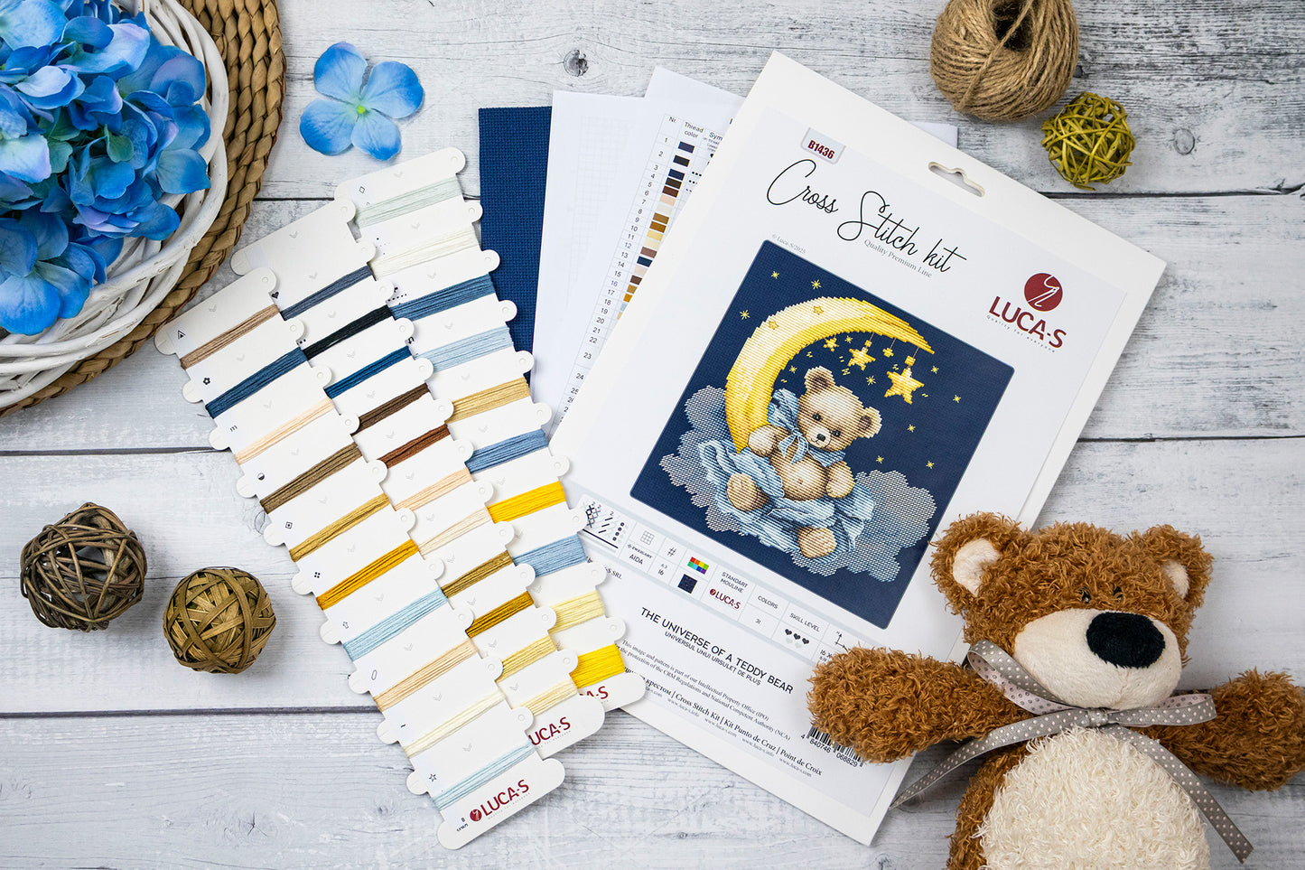 Cross Stitch Kit Luca-S - The Universe of a Teddy Bear, ,B1436