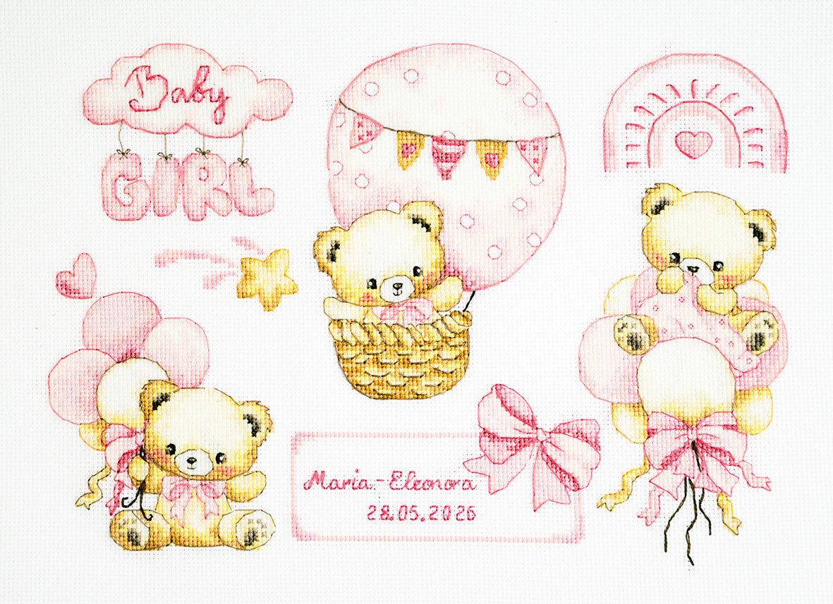 トップス luca stitch tops Cross Stitch Kit Luca-S - Velvet Hugs, B1444 – Luca-S Wholesale