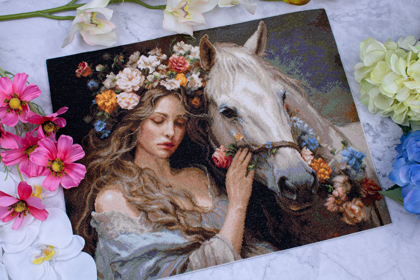 Cross Stitch Kit Luca-S GOLD - The Flower Fairy, B620