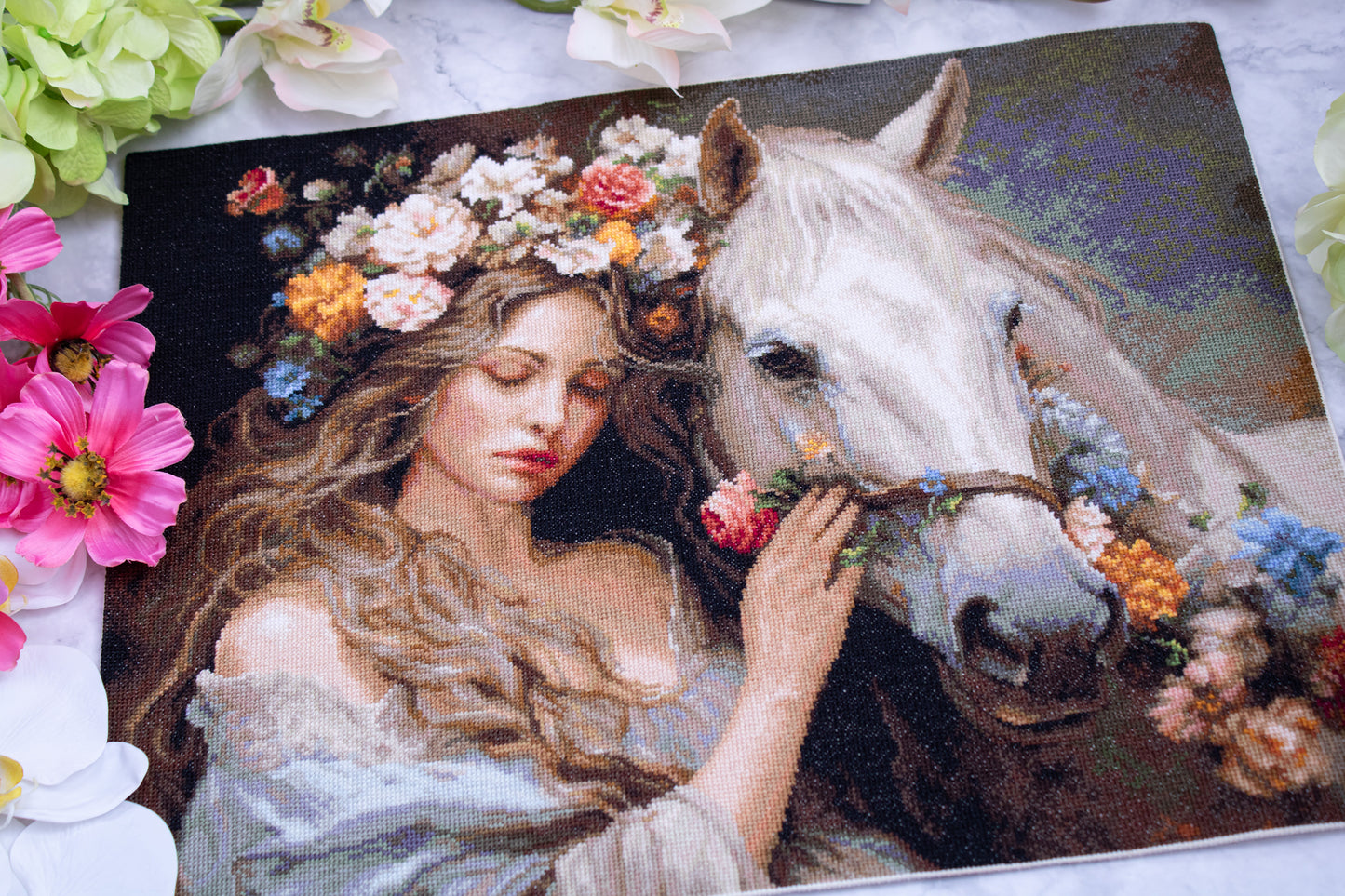 Cross Stitch Kit Luca-S GOLD - The Flower Fairy, B620