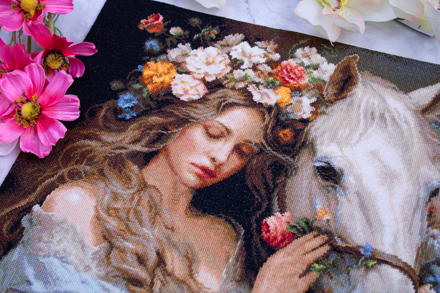 Cross Stitch Kit Luca-S GOLD - The Flower Fairy, B620