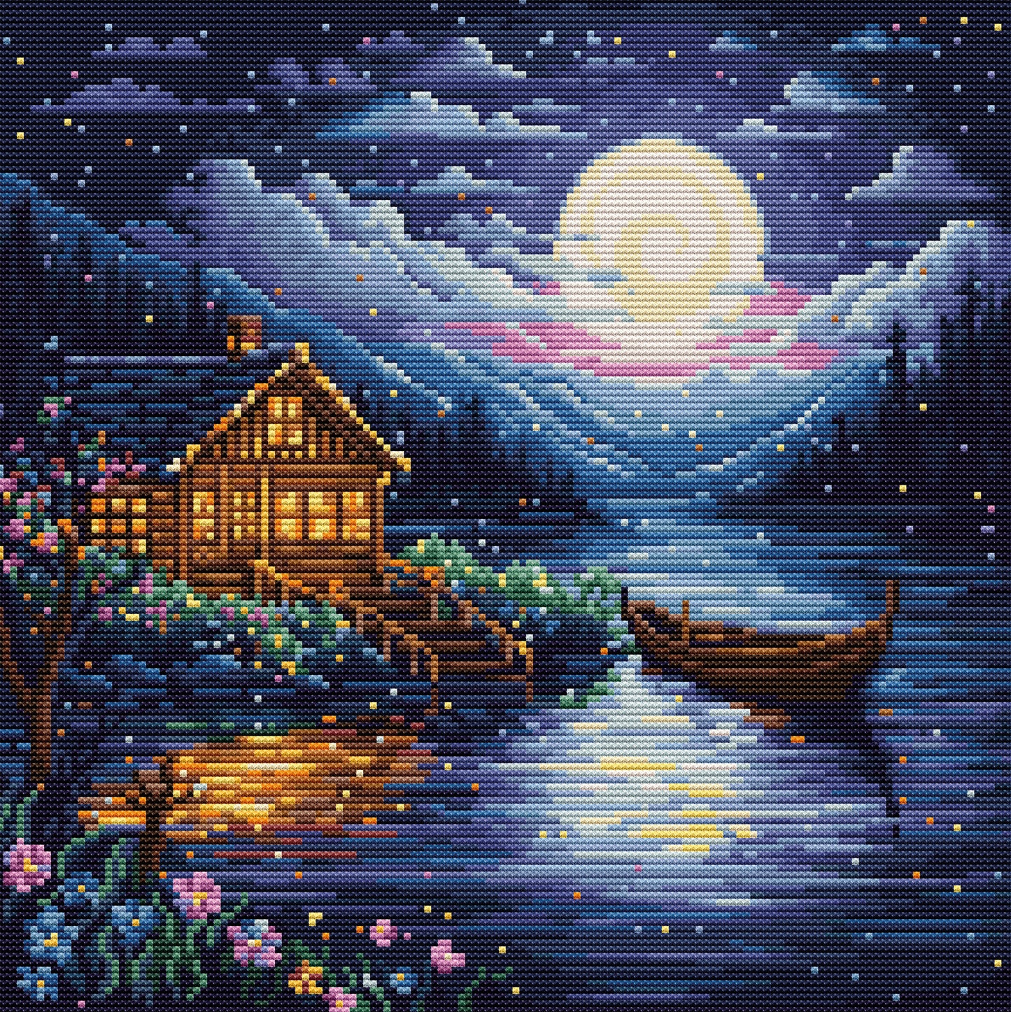 Cross Stitch Kit Luca-S - Spring Night, B701