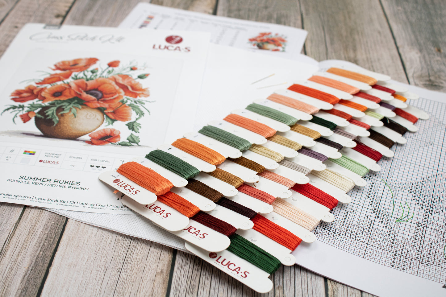 Cross Stitch Kit Luca-S - Summer Rubies, B7022