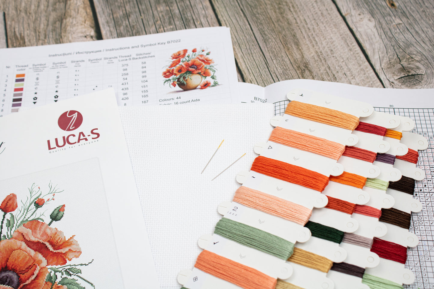 Cross Stitch Kit Luca-S - Summer Rubies, B7022