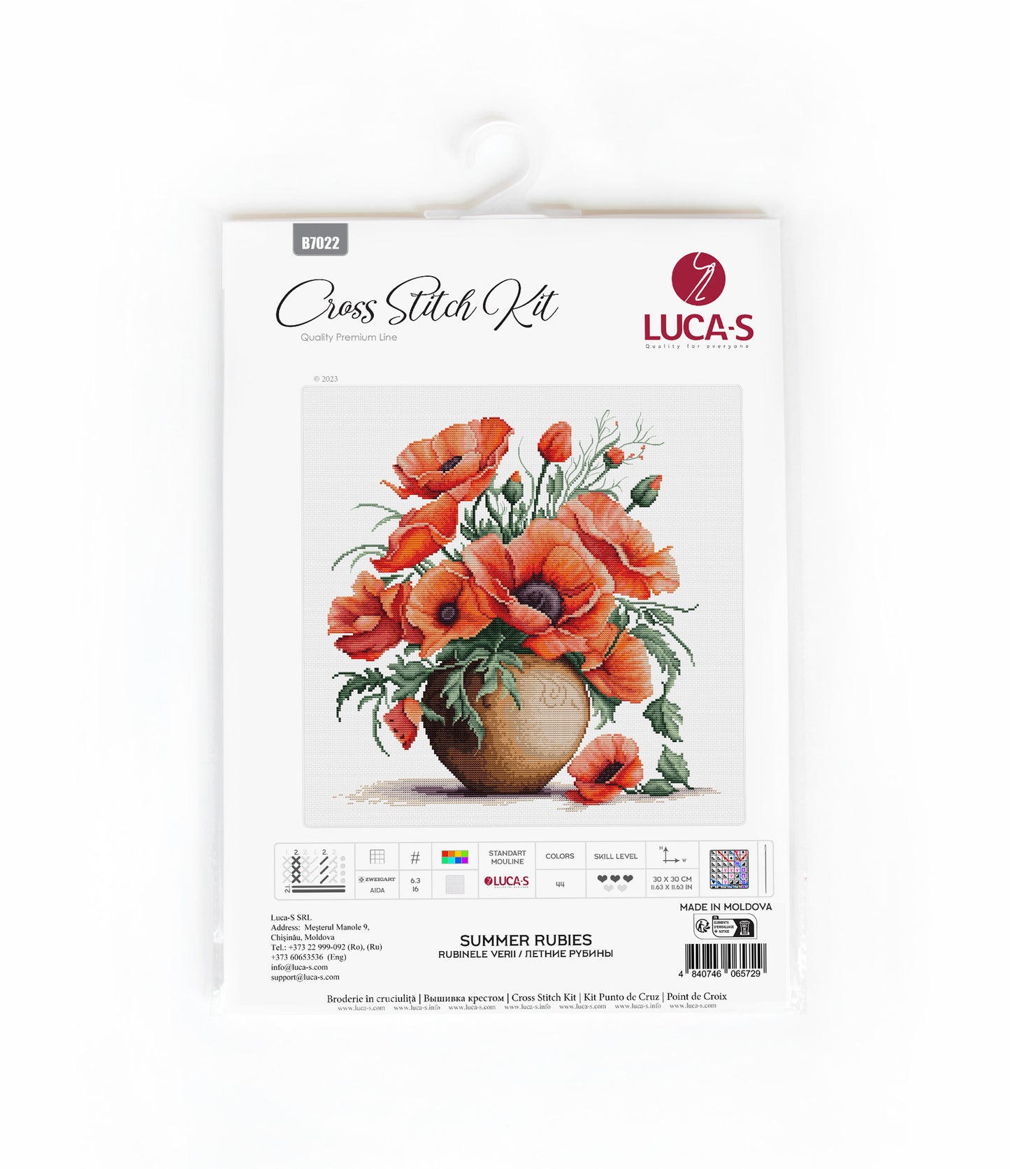 Cross Stitch Kit Luca-S - Summer Rubies, B7022