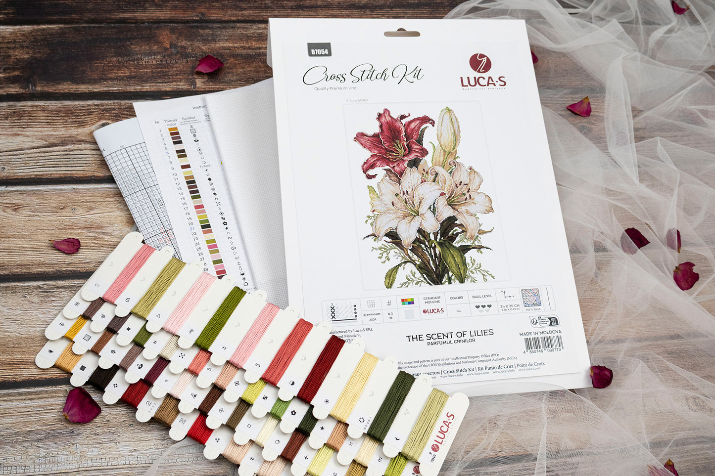 Cross Stitch Kit Luca-S - The Scent of Lilies, B7054