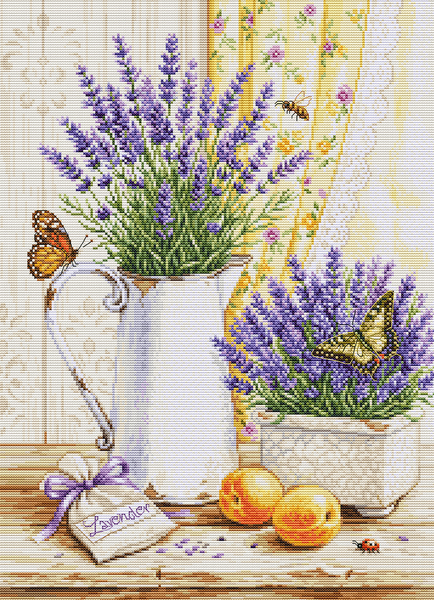 Cross Stitch Kit Luca-S - Lavender Scent, B7063 – Luca-S Wholesale