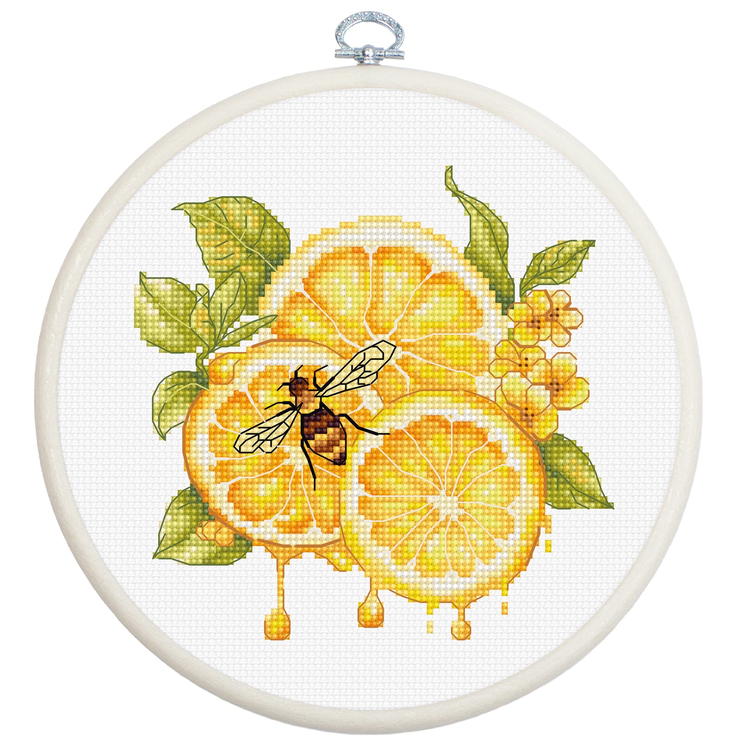 Cross Stitch Kit with Hoop Included Luca-S - The Lemon Juice, BC234