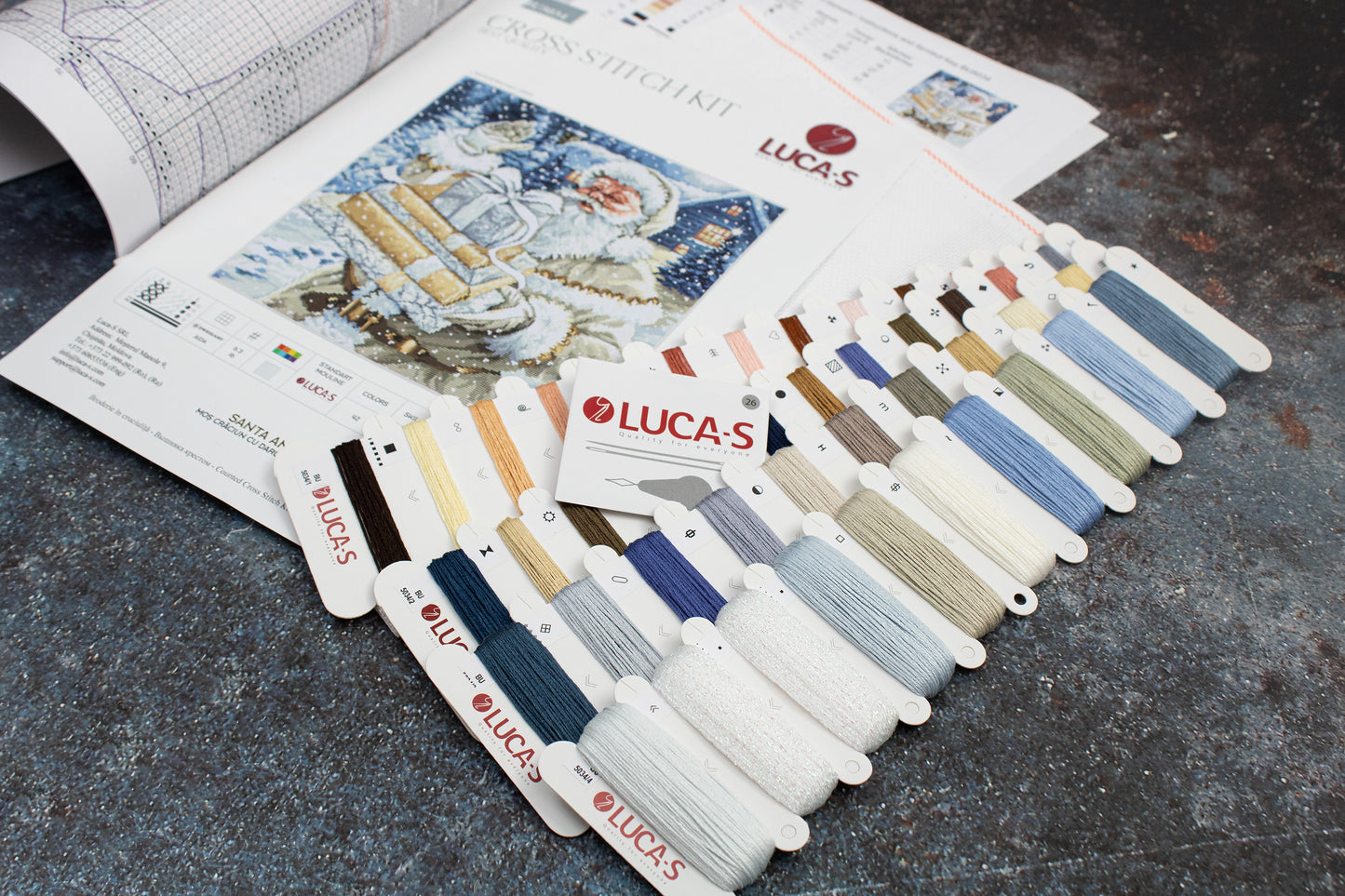 Набор для вышивки крестом Luca-S - Санта с Подарками, BU5034