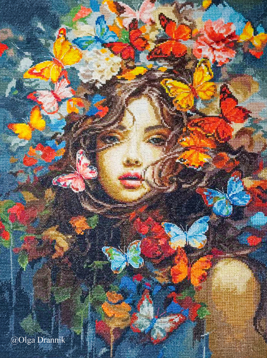 Cross Stitch Kit Luca-S - Butterflies Magic, BU5043