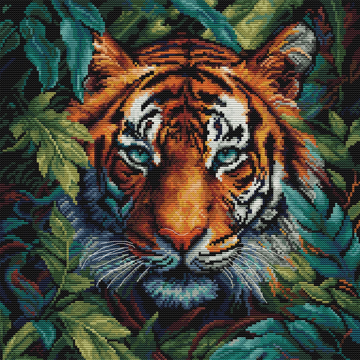 Cross Stitch Kit Luca-S - Tiger of the Jungle, BU5048