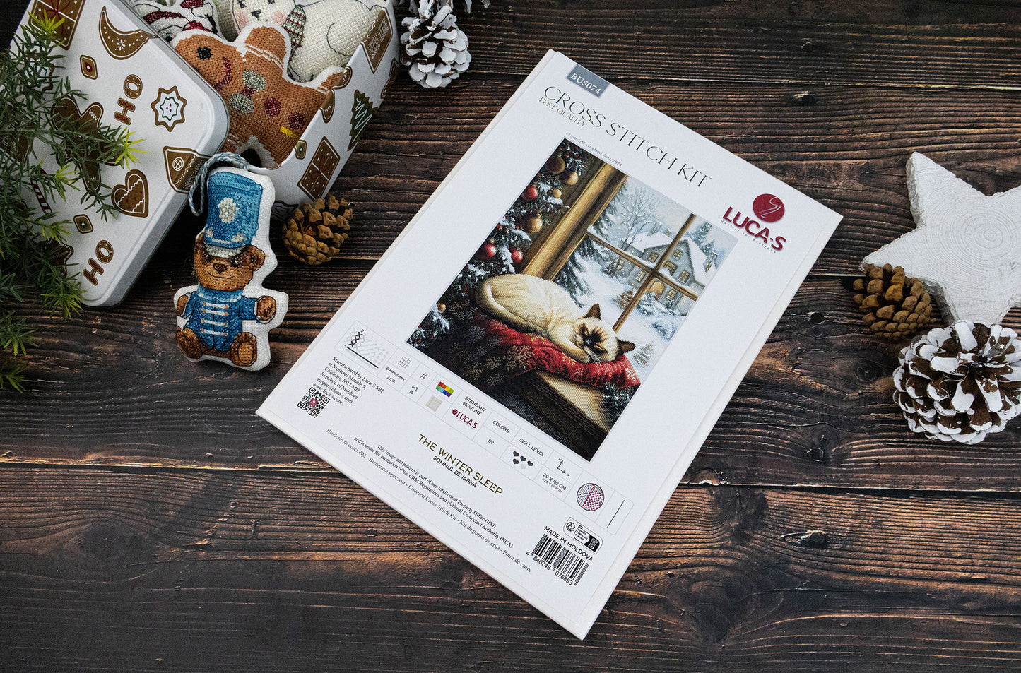 Cross Stitch Kit Luca-S - The Winter Sleep, BU5074