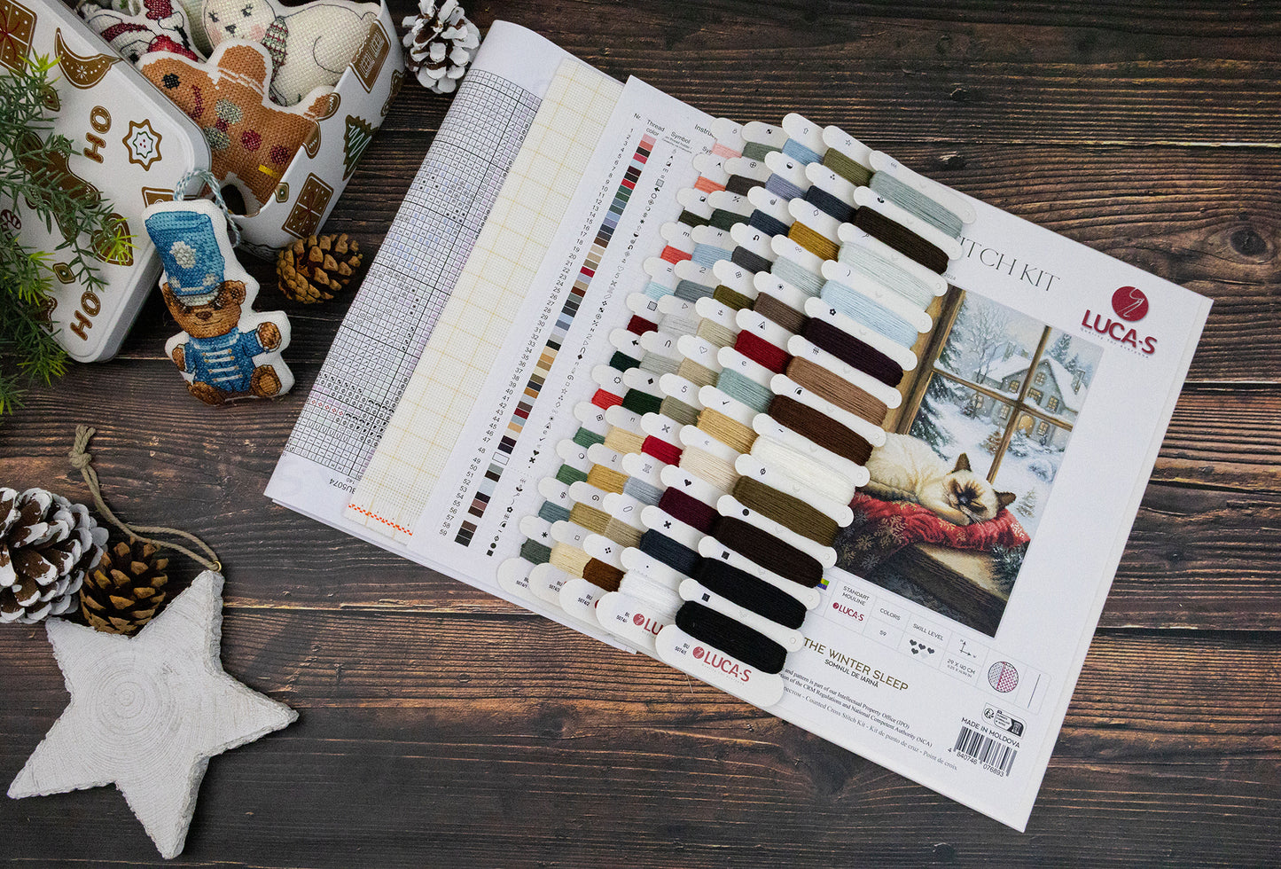 Cross Stitch Kit Luca-S - The Winter Sleep, BU5074