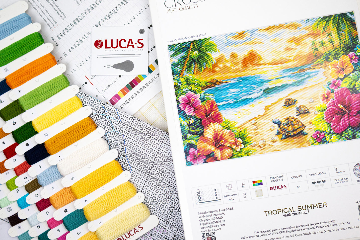 Cross Stitch Kit Luca-S - Tropical Summer, BU5089