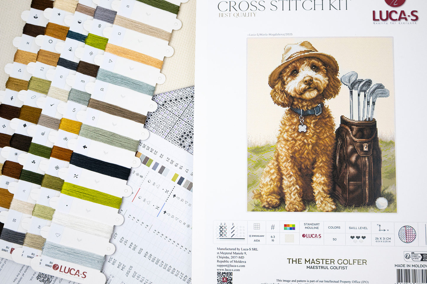 Cross Stitch Kit Luca-S - The Master Golfer, BU5090