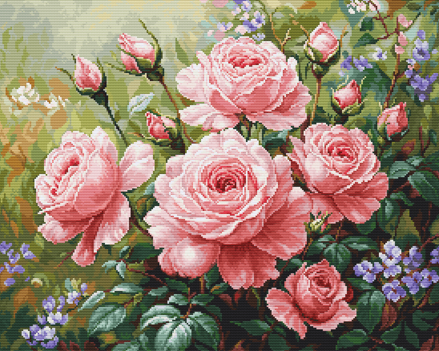 Cross Stitch Kit Luca-S GOLD - The Roses Garden, B717
