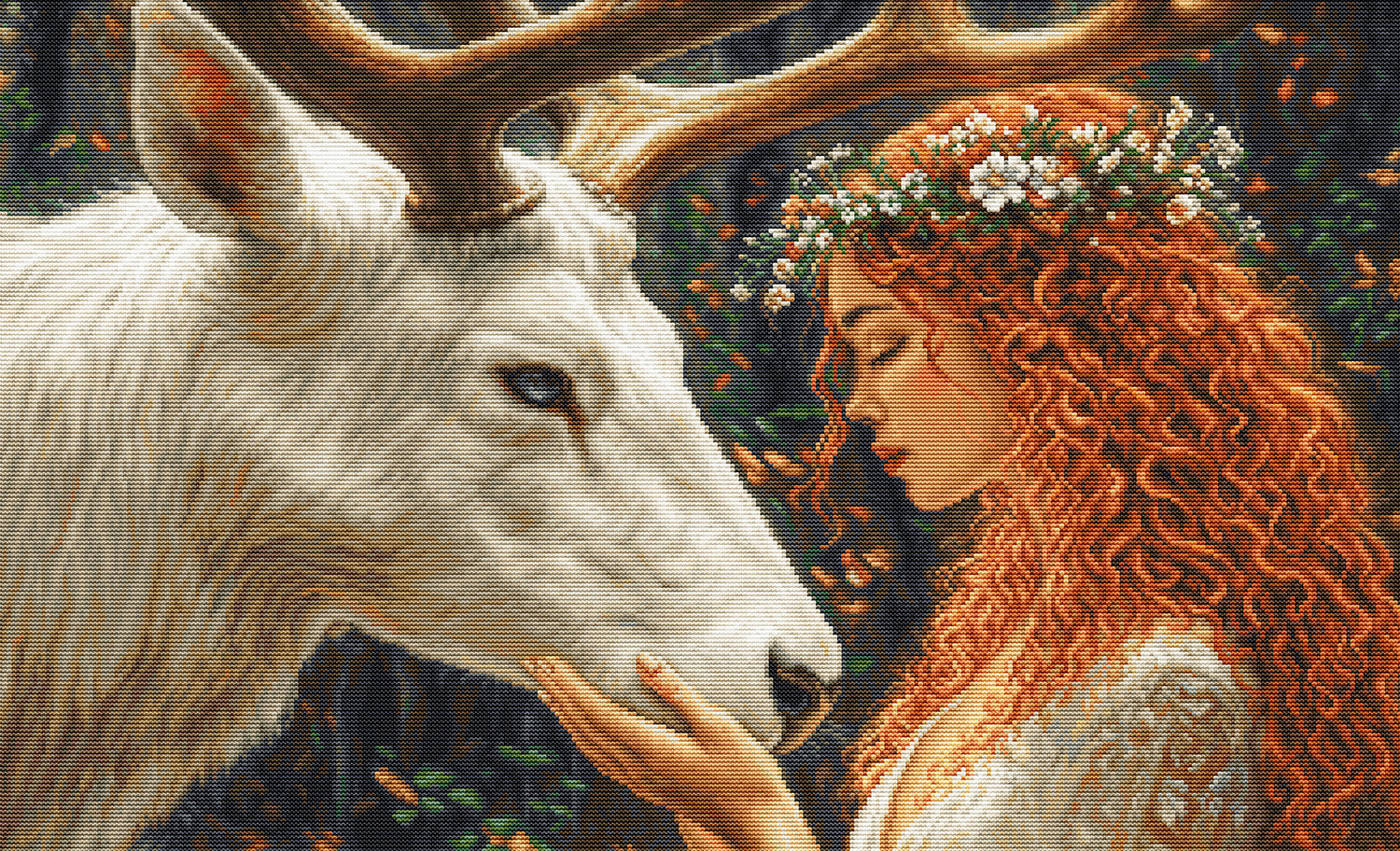 Cross Stitch Kit Luca-S GOLD - The Gentle Spirit of the Forest