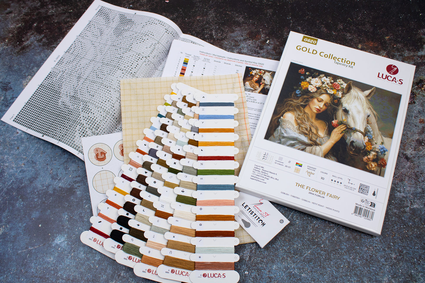 Petit Point Kit Luca-S GOLD - The Flower Fairy, G620