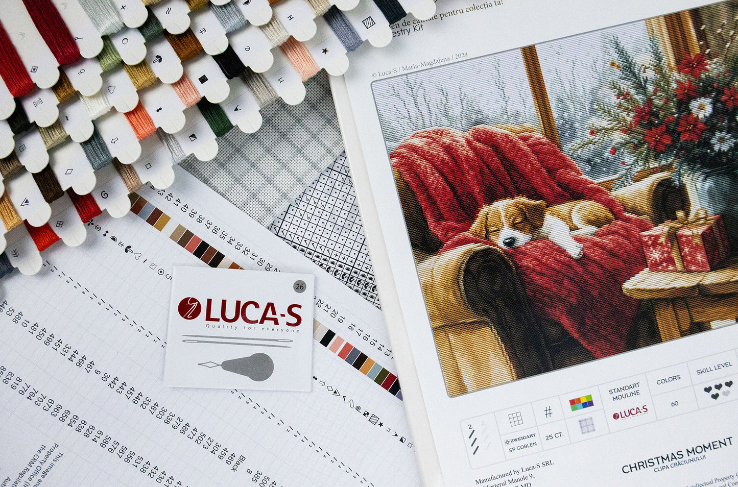 Petit Point Kit Luca-S GOLD -Christmas Moment, G711