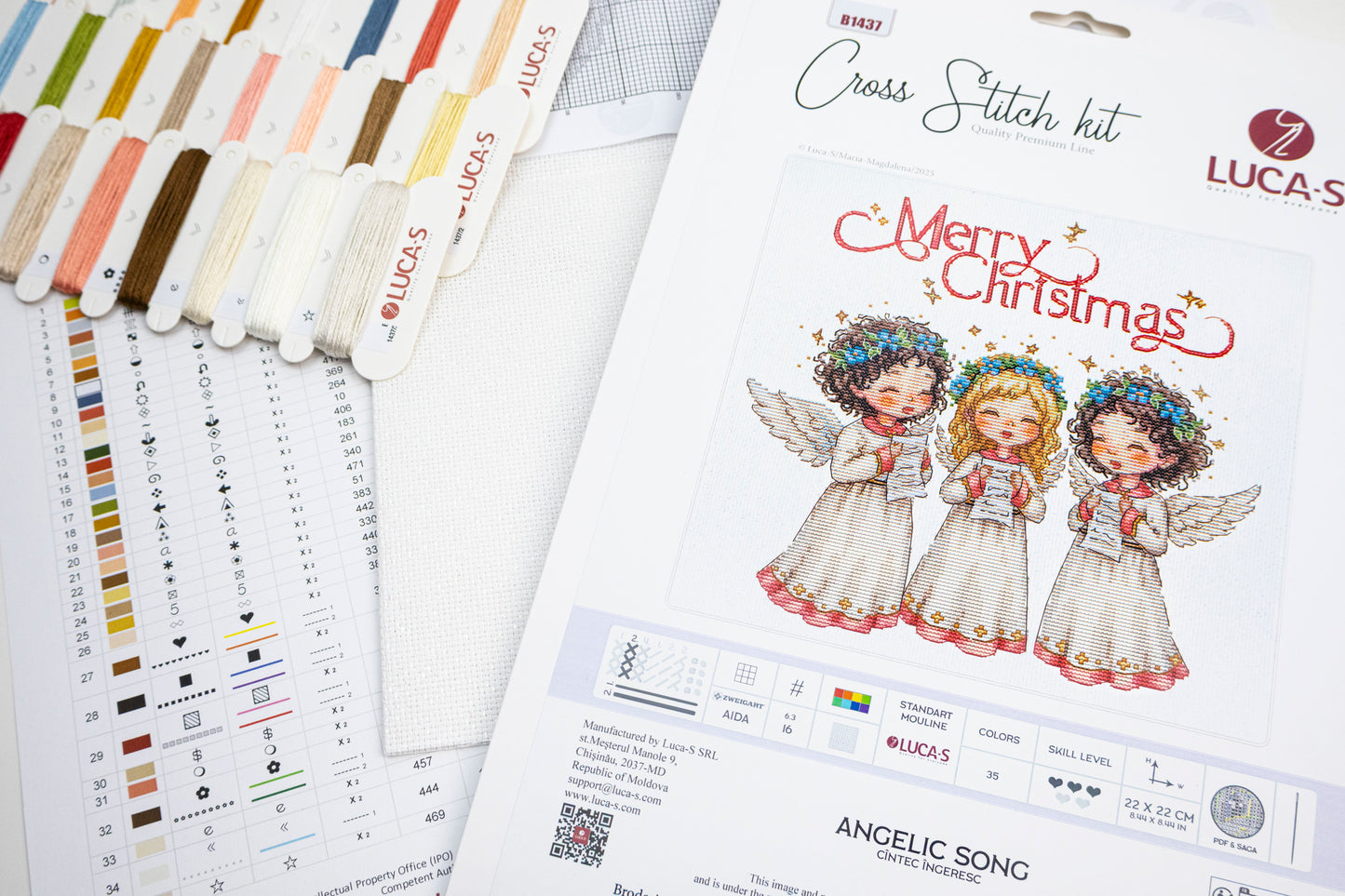 Cross Stitch Kit Luca-S -Angelic Song, B1437