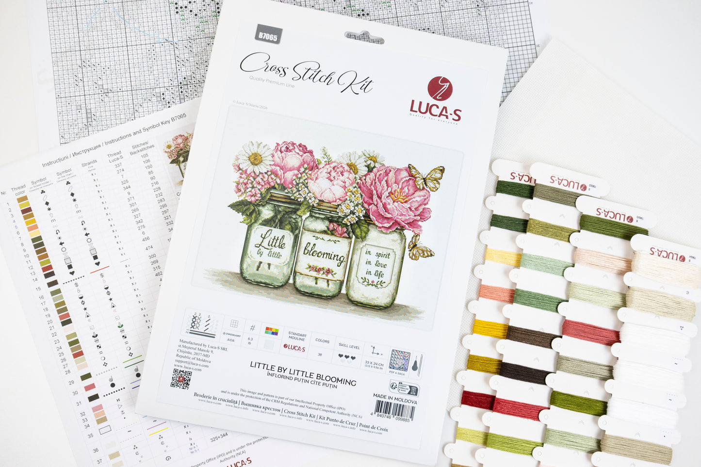 Cross Stitch Kit Luca-S - Little by Little Blooming, B7065