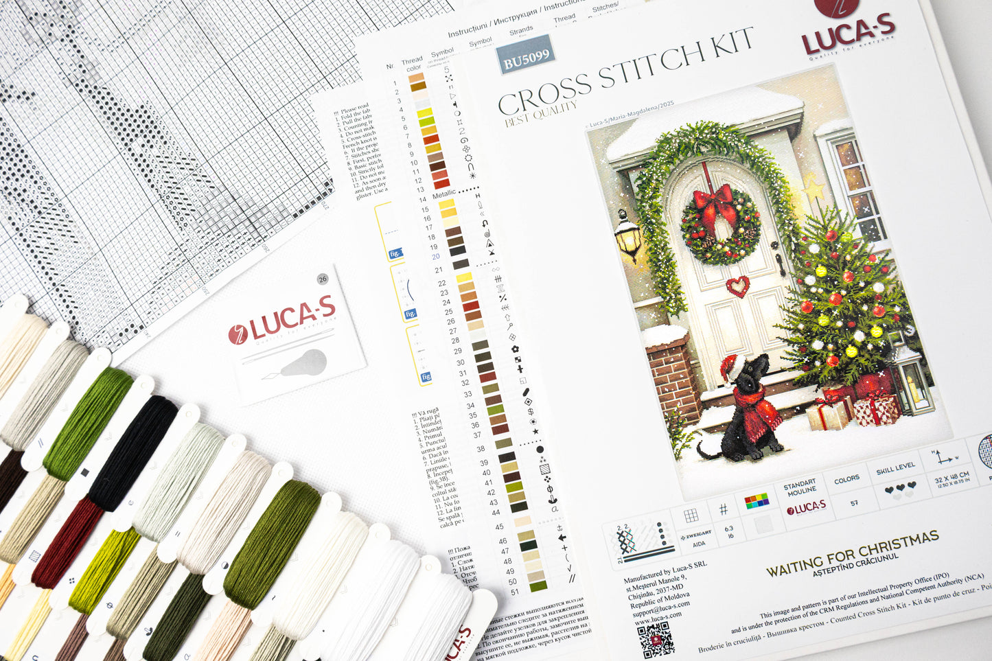 Cross Stitch Kit Luca-S - Waiting for Christmas, BU5099