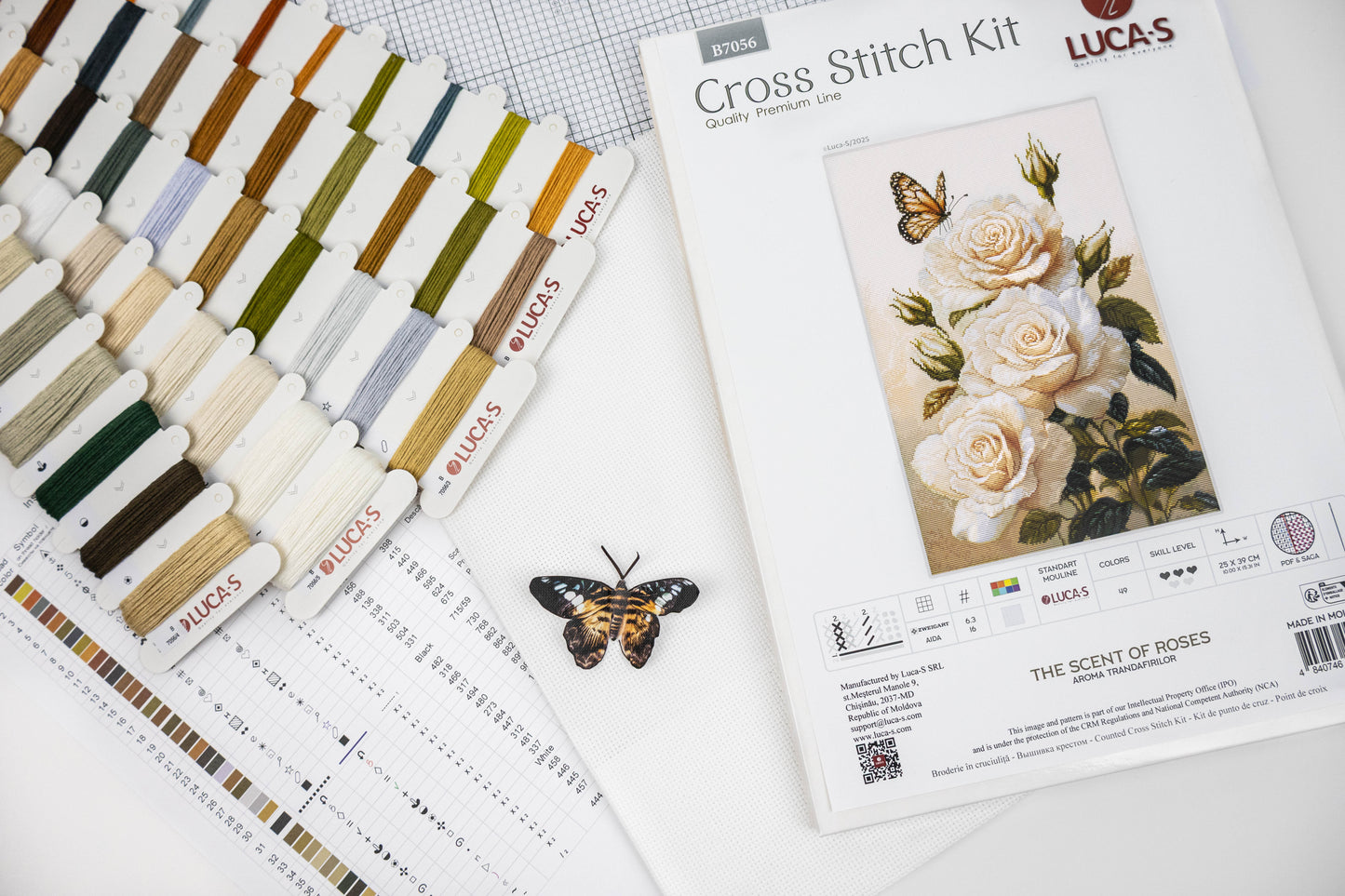 Cross Stitch Kit Luca-S - The Scent of Roses, B7056