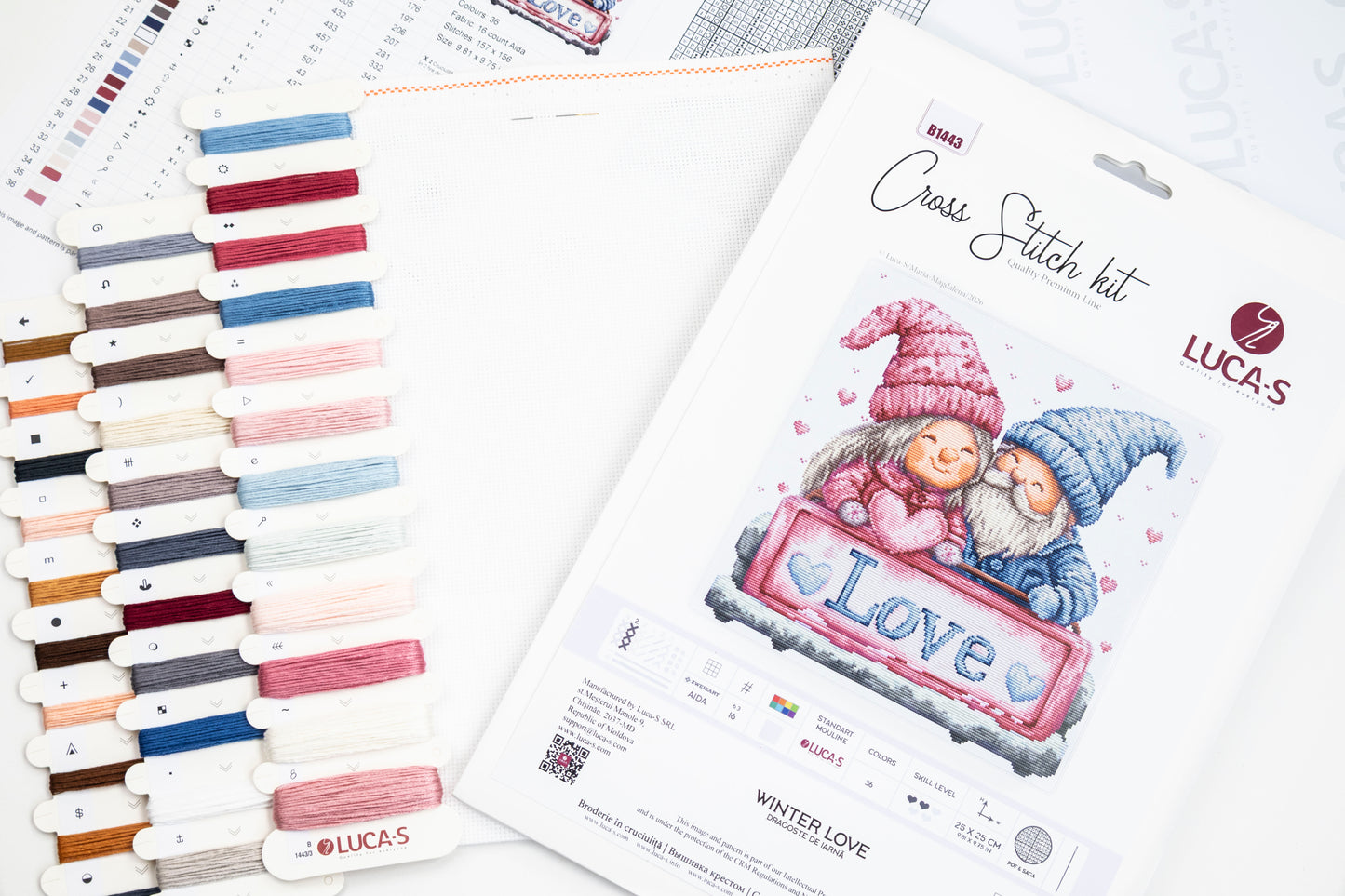 Cross Stitch Kit Luca-S - Winter love, B1443