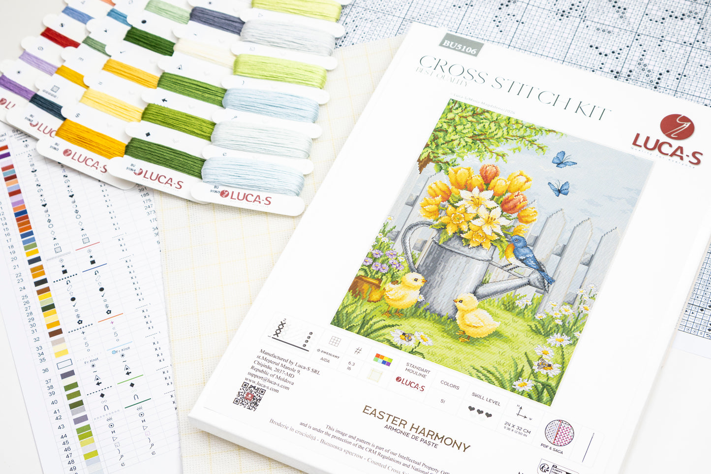 Cross Stitch Kit Luca-S - Easter Harmony, BU5106