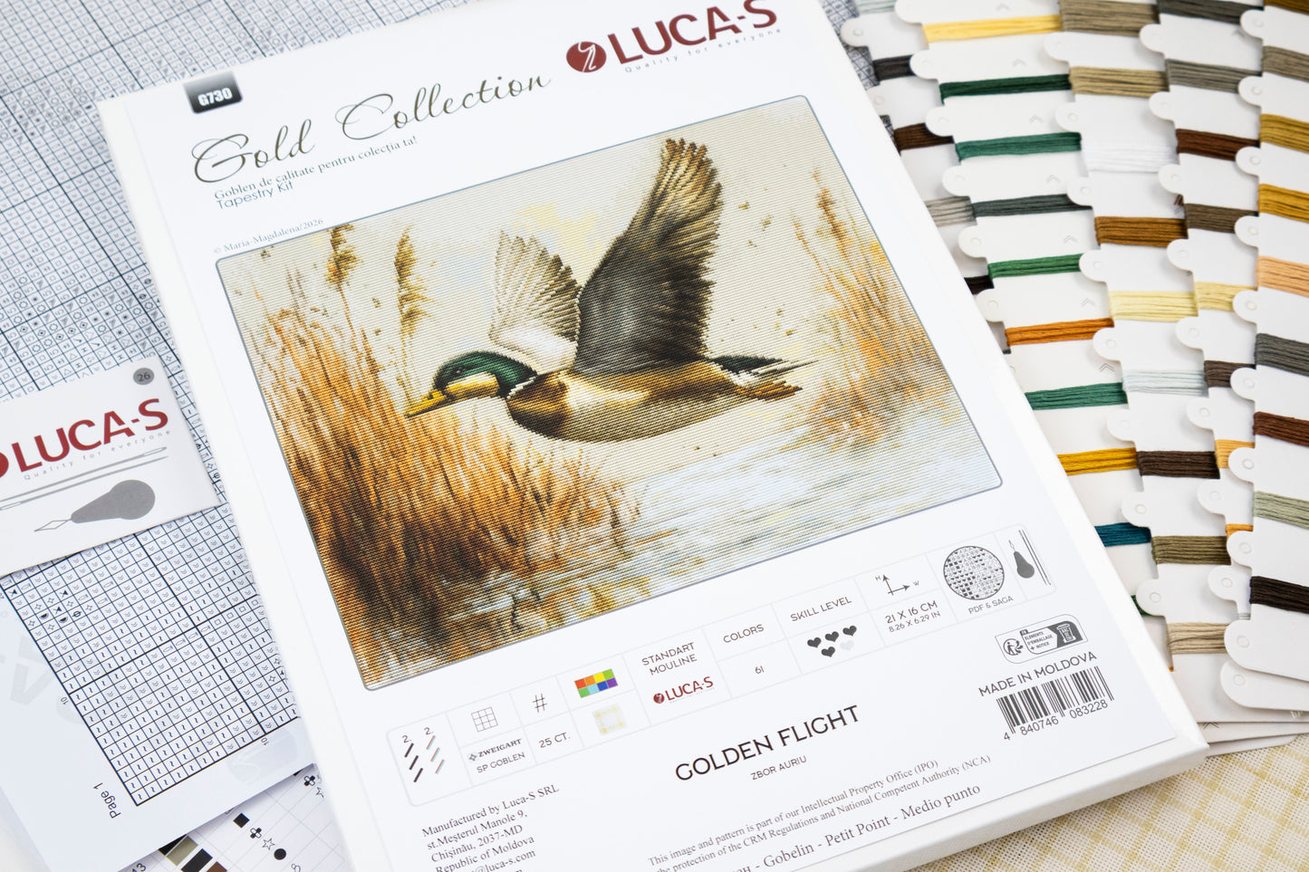 Petit Point Kit Luca-S GOLD - Golden Flight, G730