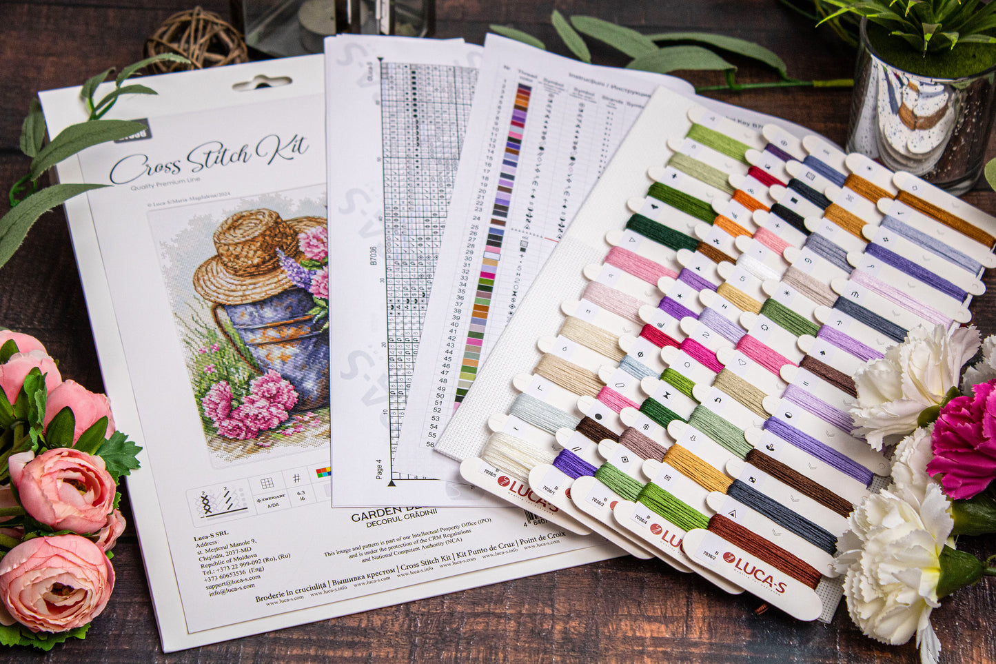 Cross Stitch Kit Luca-S - Garden Decor, B7036