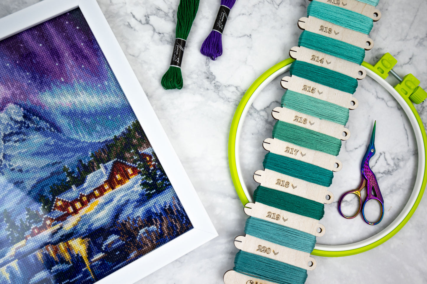 Cross Stitch Kit Luca-S - Northern Lights, B705