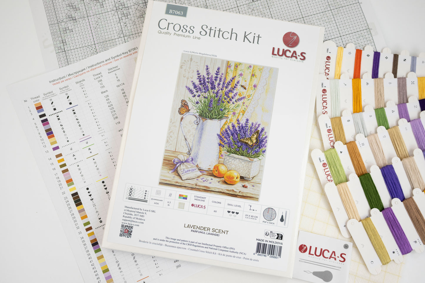 Cross Stitch Kit Luca-S - Lavender Scent, B7063