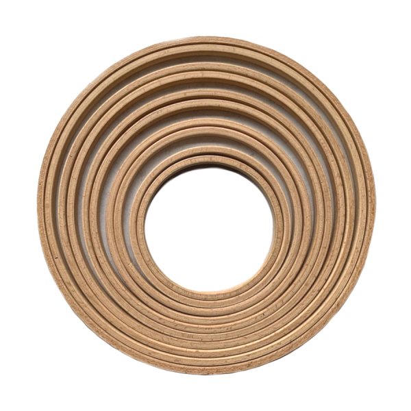 Embroidery Hoops - Screwless Wood Embroidery Display Hoops, Round Shape