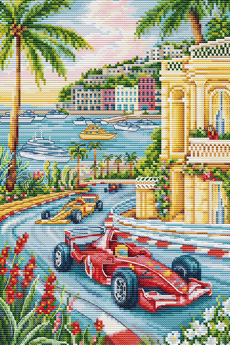 Cross Stitch Kit Luca-S - F1 Grand Prix Monaco, PK05 – Luca-S