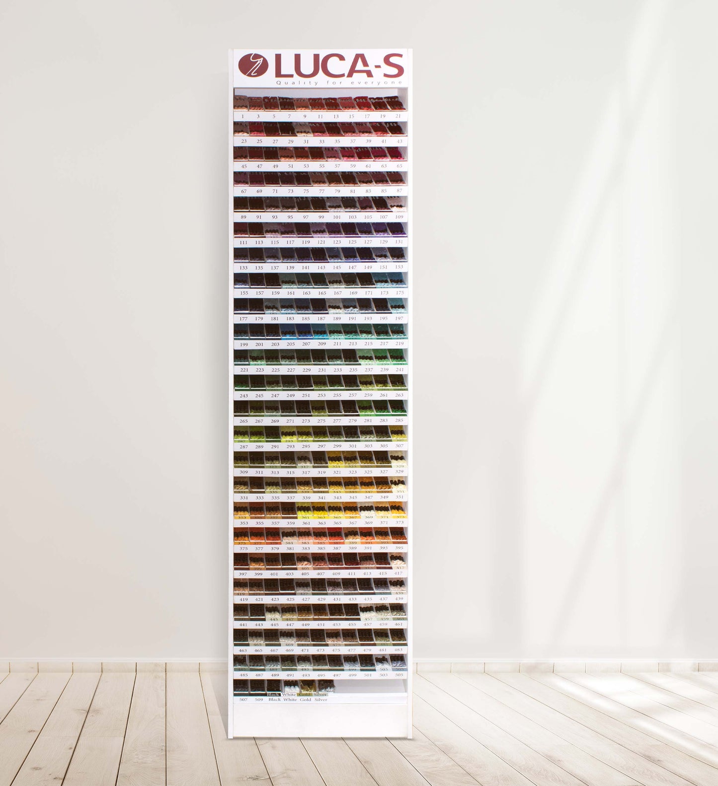 Cabinets and Stands - Wooden Stand with Luca-S Stranded Cotton - 1. Economy option
