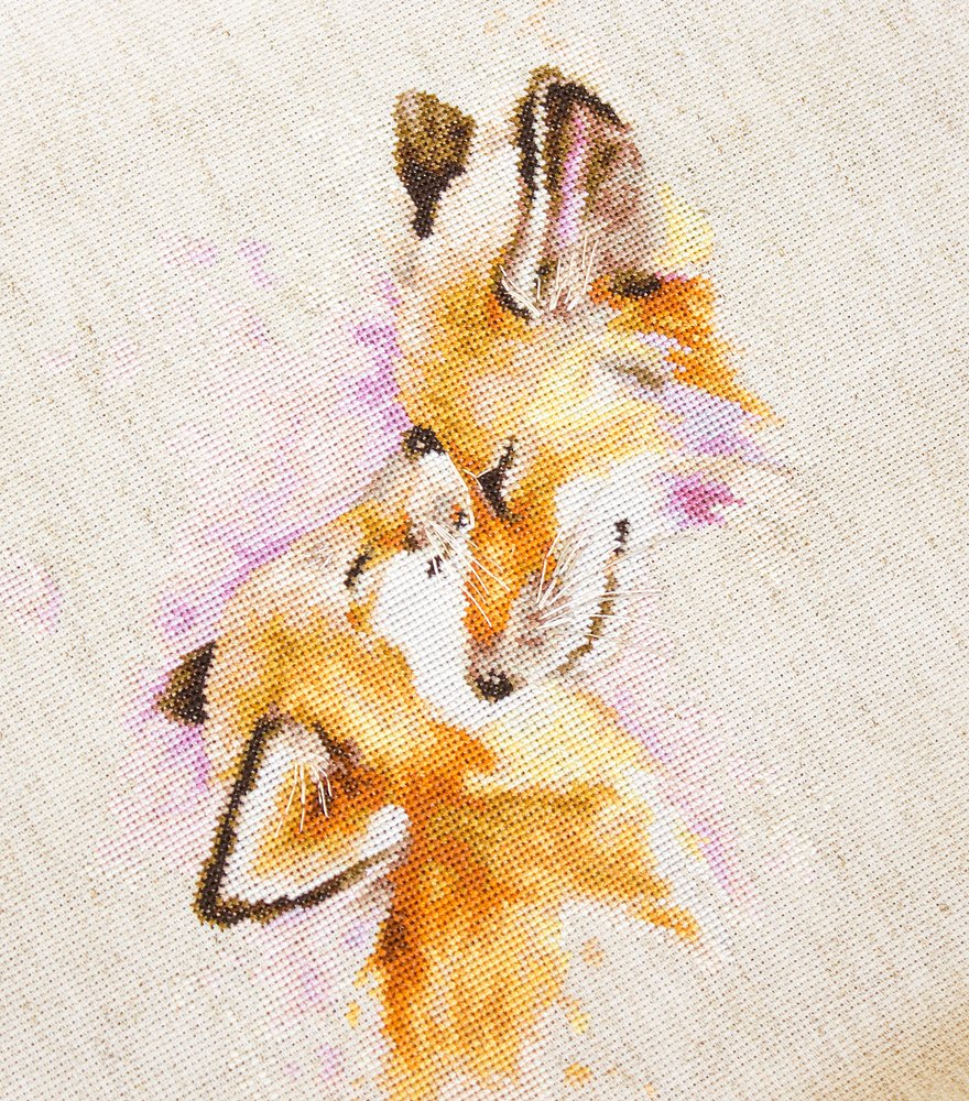 Cross Stitch Kit Luca-S - Foxes B2312