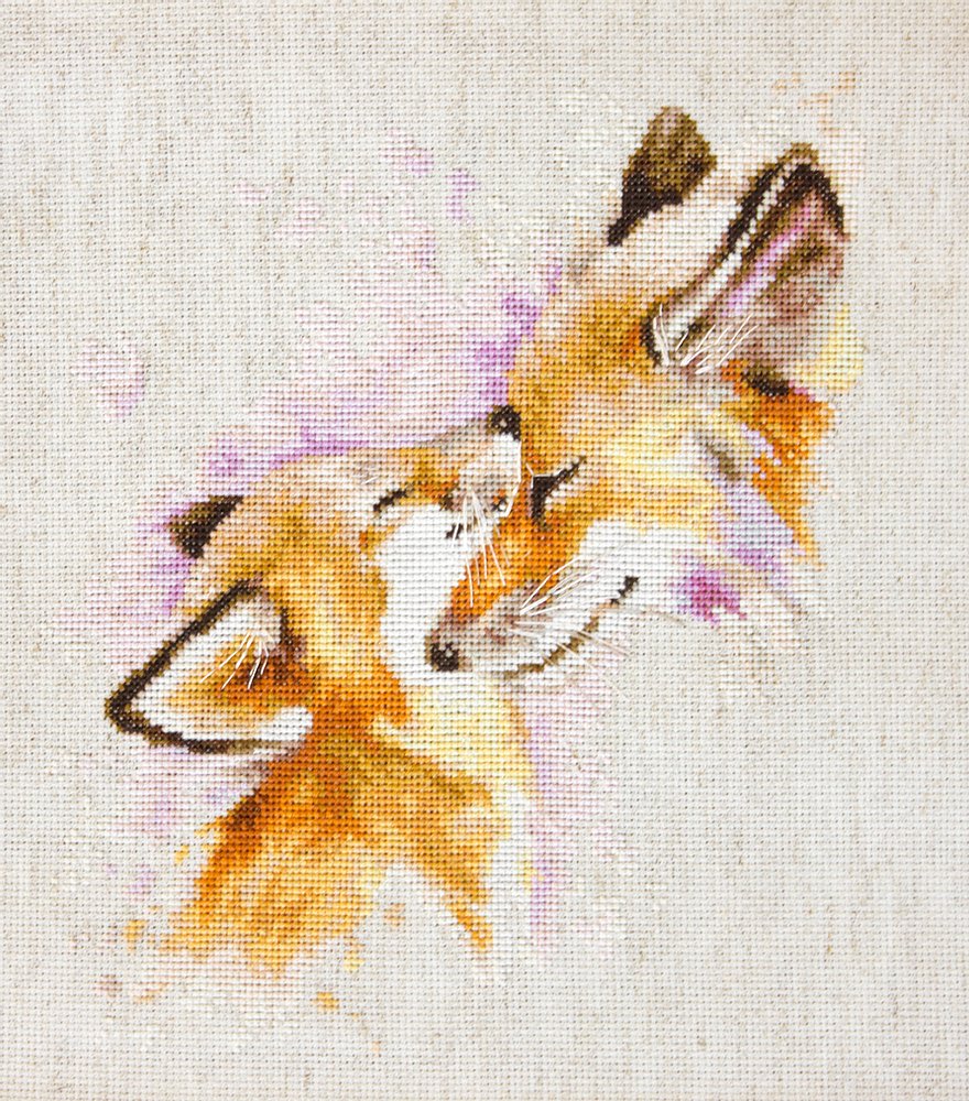 Cross Stitch Kit Luca-S - Foxes B2312