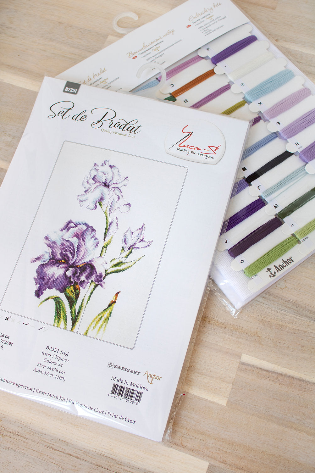 Cross Stitch Kit Luca-S - Irises, B2251