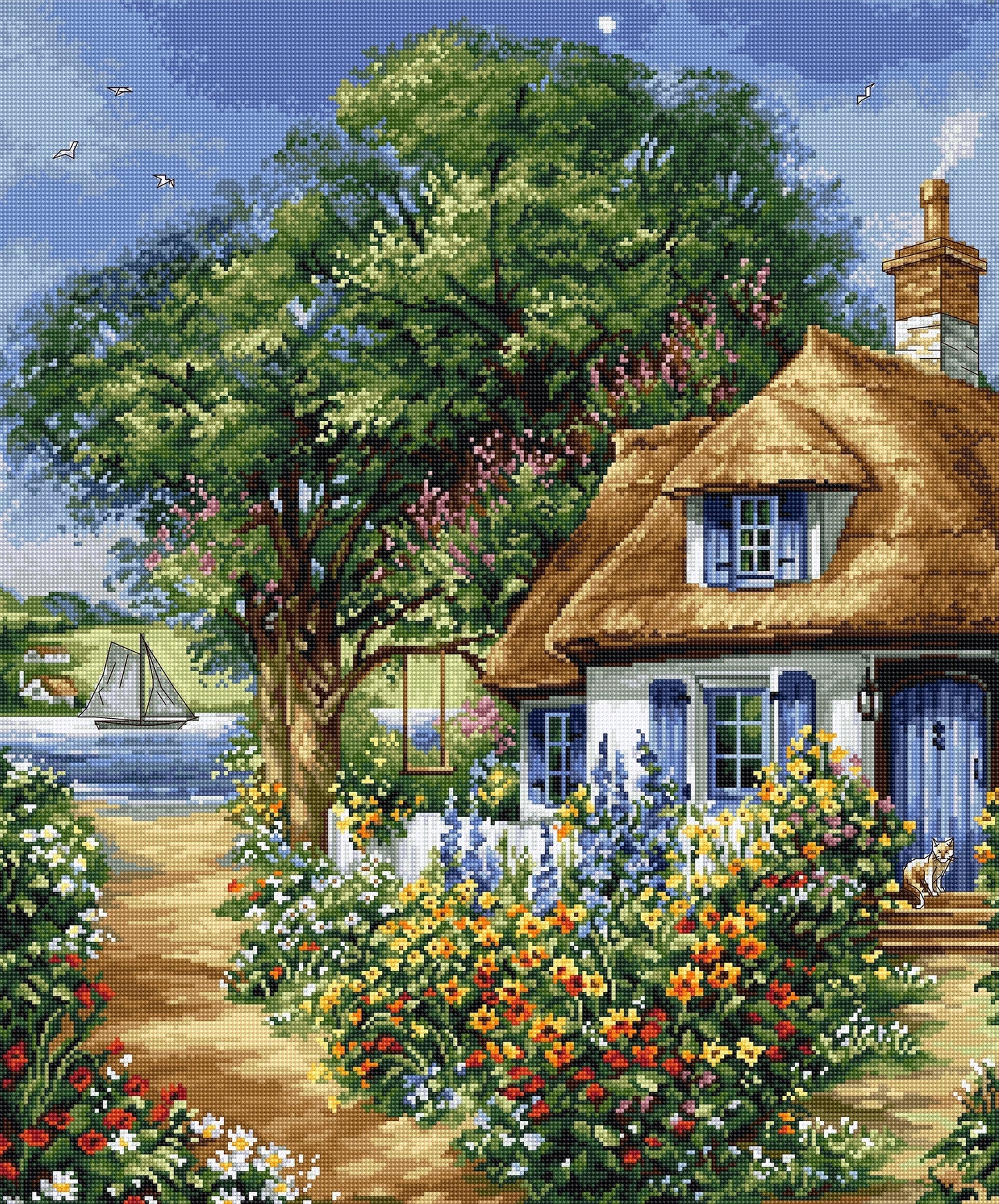 Cross Stitch Pattern Luca-S - Summer landscape, P5000
