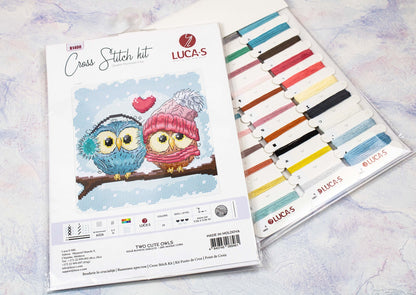Cross Stitch Kit Luca-S - Two Cute Owls, B1400