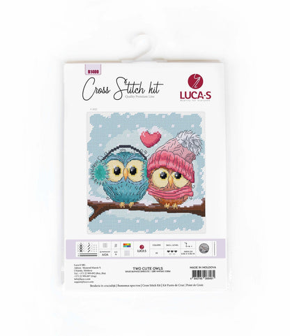 Cross Stitch Kit Luca-S - Two Cute Owls, B1400