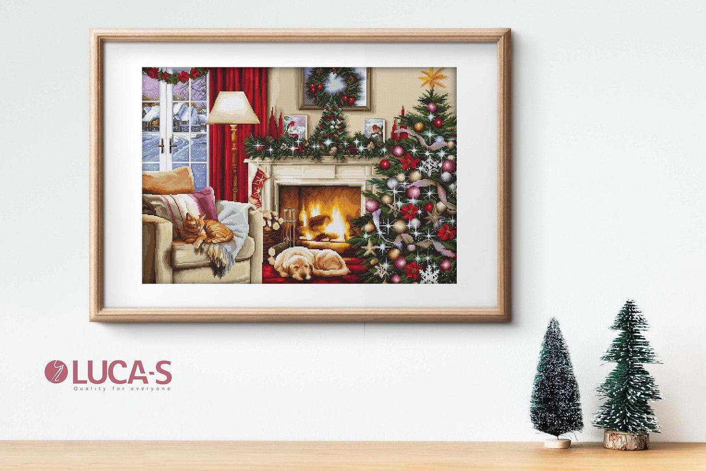 Cross Stitch Kit Luca-S - Christmas Interior, B591