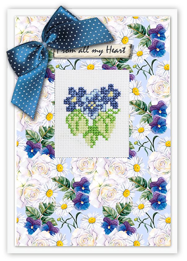 Cross Stitch Postcard Kit