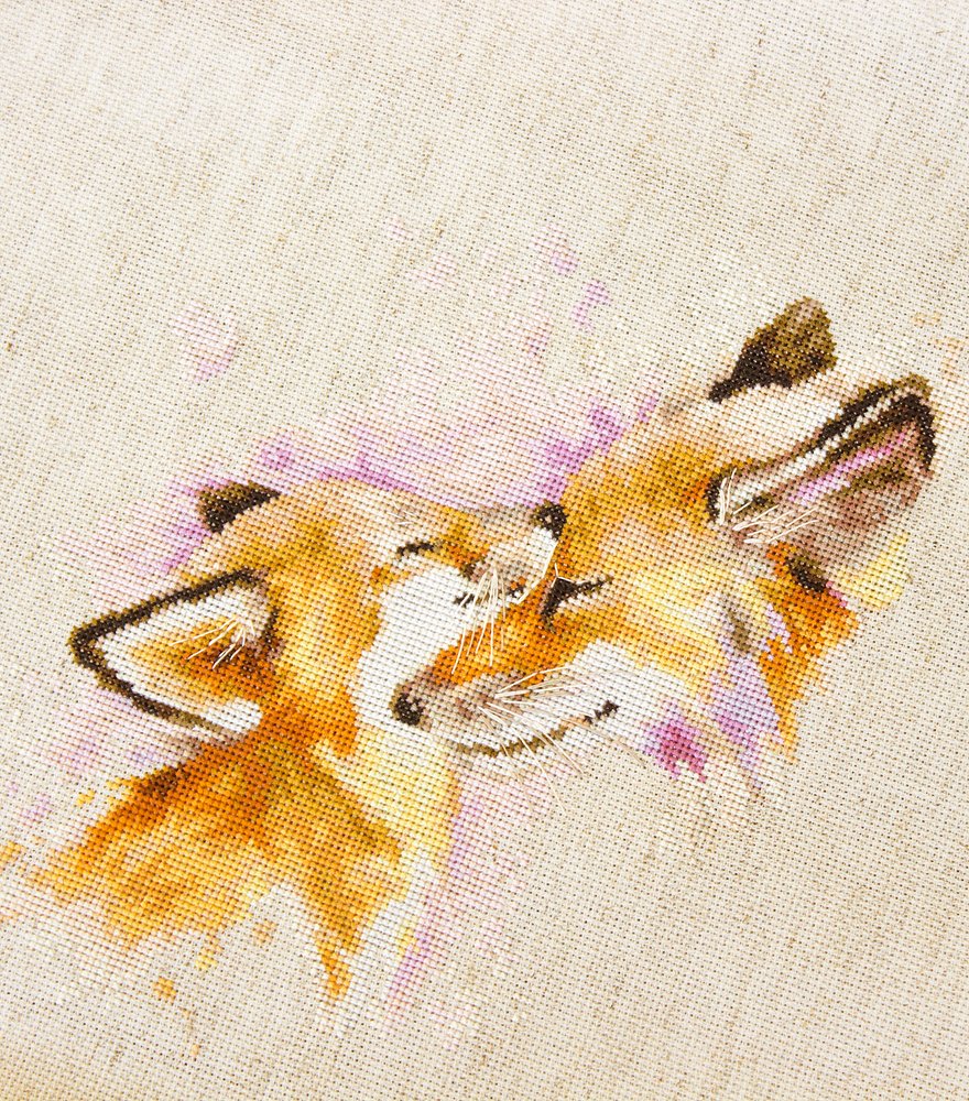 Cross Stitch Kit Luca-S - Foxes B2312