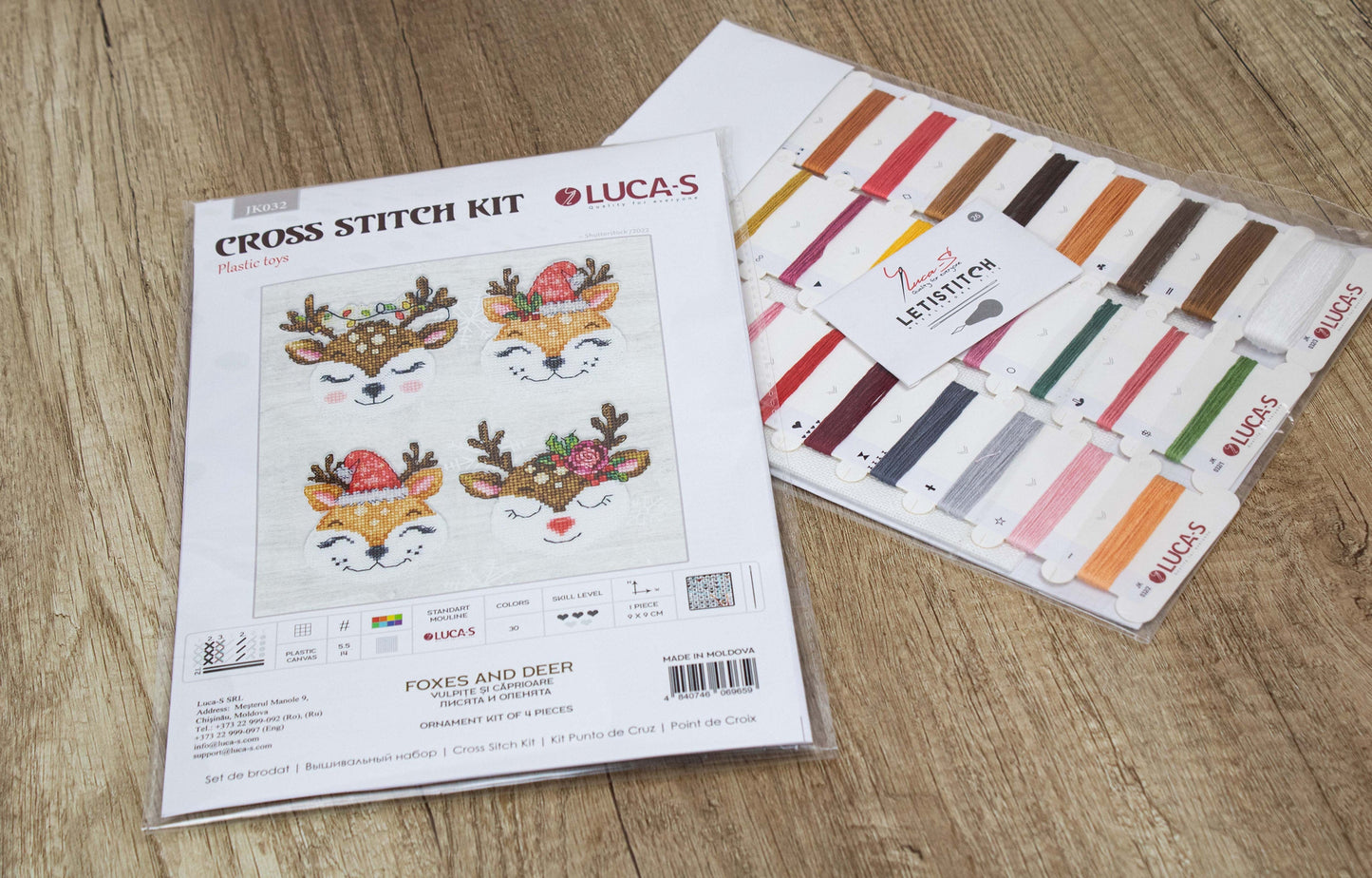 Toys Cross Stitch Kit Luca-S - Foxes and Deer JK032